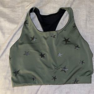Olive green sports bra